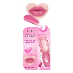 BNIB FLORT Kbeauty Peptide Glaze Lip Glaze — Pink Drizzle